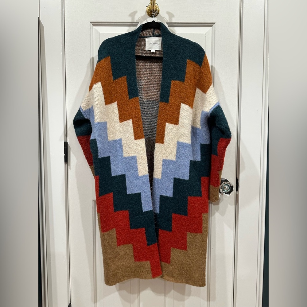 Chevron Pattern Women’s Cardigan